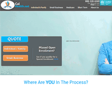 Tablet Screenshot of calhealth.net
